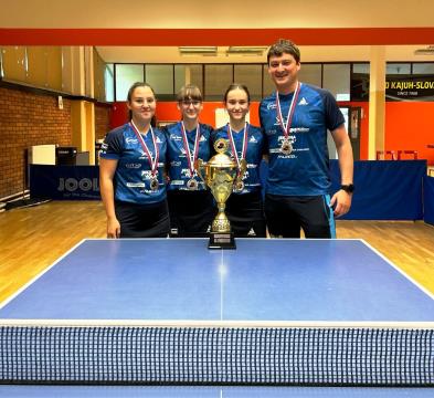 2. mesto za domačo ekipo v namiznem tenisu